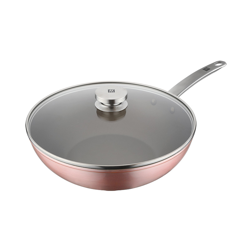 双立人 ZW-EY105 ZWILLING Enjoy 30cm 中式炒锅（粉色）运输型包装单位：个 粉色